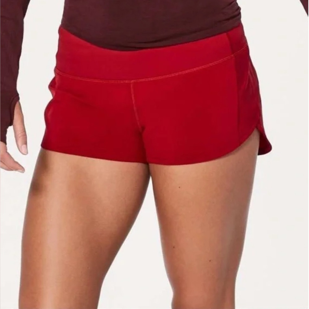 lululemon athletica Red Women's Athletic Running Shorts